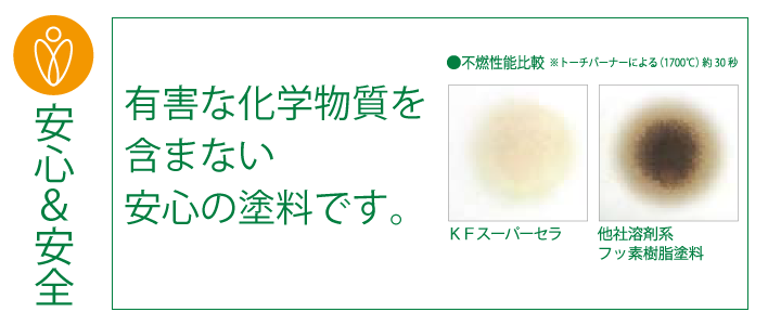 有害な化学物質を含まない安心の塗料